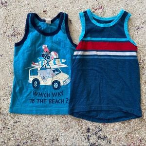 Set of 2 toddler boys tank tops. Size 3T